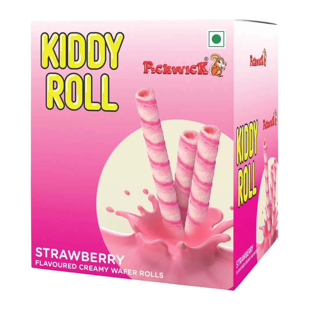 Kiddy Roll Strawberry Flavoured Creamy Wafer Rolls (24pcs x 10gm)