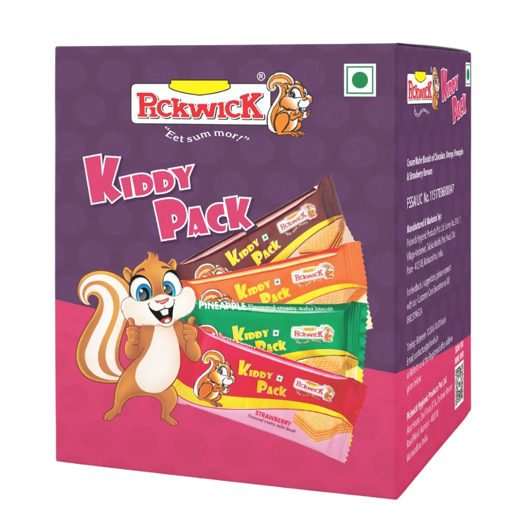 Kiddy Pack Chocolate Flavored Wafer Biscuits (18pcs x 22gm)