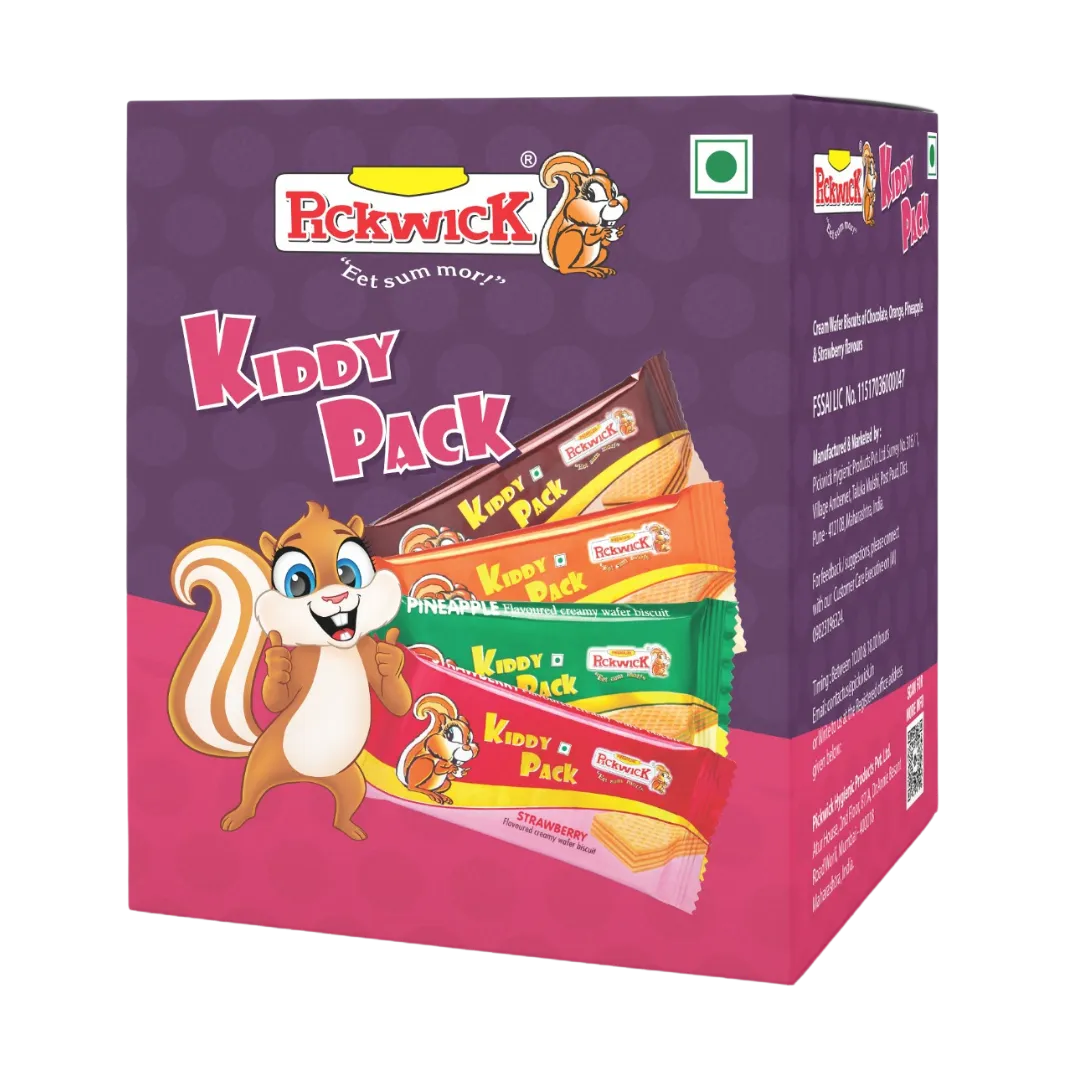 Kiddy Pack Pineapple Flavored Wafer Biscuits (18pcs x 22gm)