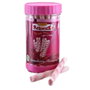 Strawberry Wafer Rolls 150gms Jar