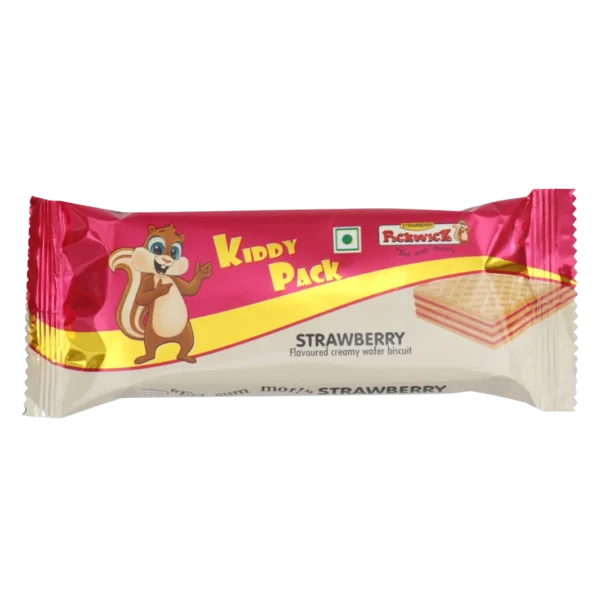 Kiddy Pack Strawberry Flavored Wafer Biscuits (18pcs x 22gm)