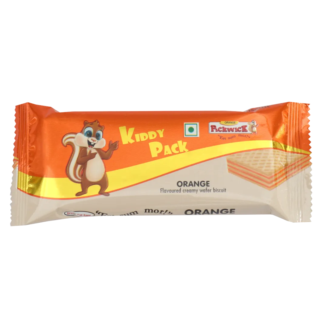 Kiddy Pack Orange Flavored Wafer Biscuits (18pcs x 22gm)