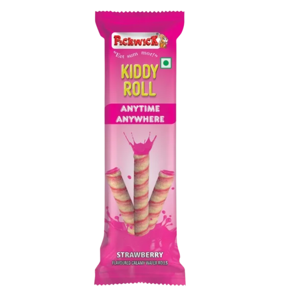 Kiddy Roll Strawberry Flavoured Creamy Wafer Rolls (24pcs x 10gm)