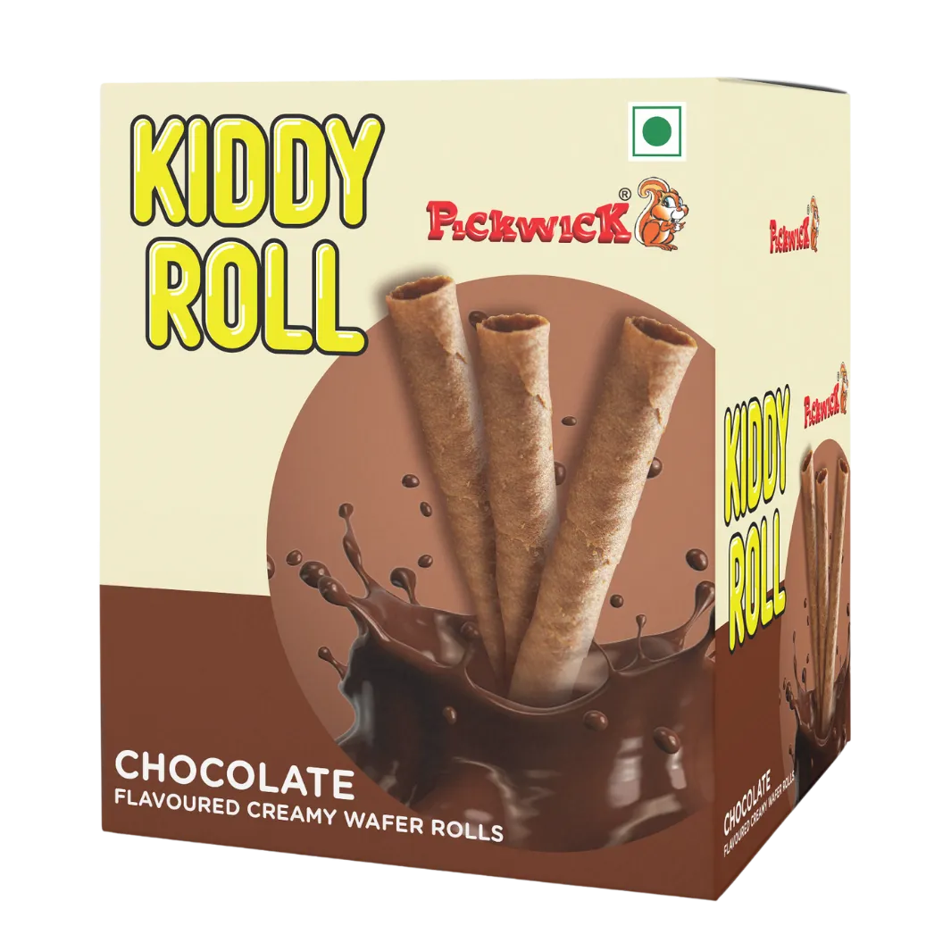 Kiddy Roll Chocolate Flavoured Creamy Wafer Rolls (24pcs x 10gm)