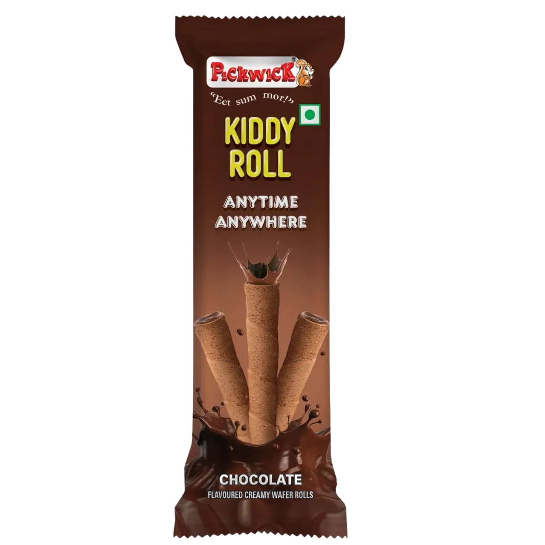 Kiddy Roll Chocolate Flavoured Creamy Wafer Rolls (24pcs x 10gm)