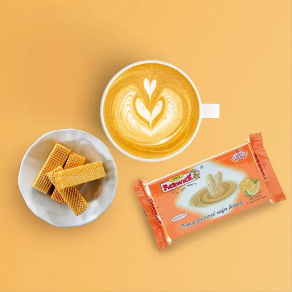 Orange Flavoured Wafer Biscuits - 60gms