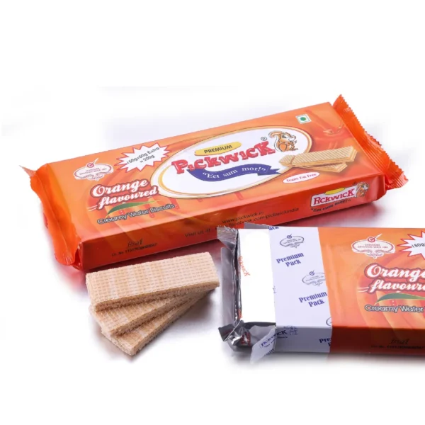 Orange Flavoured Wafer Biscuits - 200gms