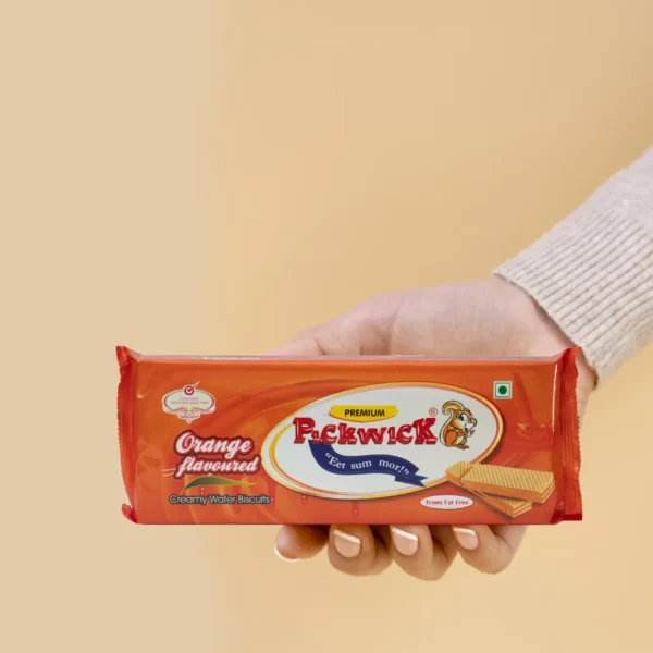 Orange Flavoured Wafer Biscuits - 200gms