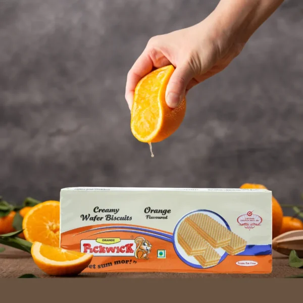 Orange Flavoured Wafer Biscuits - 150gms