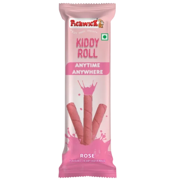 Kiddy Roll Rose Flavoured Creamy Wafer Rolls (24pcs x 10gm)