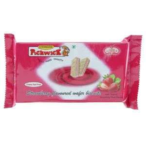 Strawberry Flavoured Wafer Biscuits - 60gms