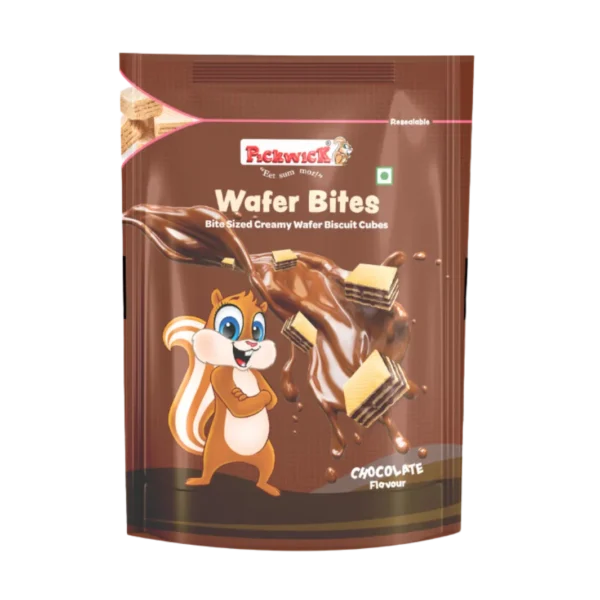 Bite Sized Creamy Wafer Biscuit Cubes - 120gm (Chocolate)